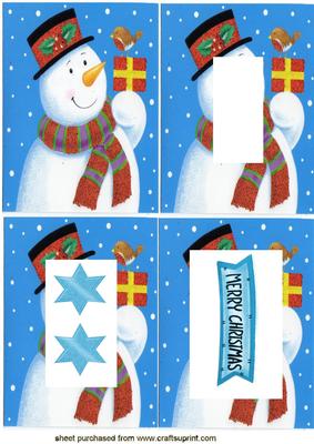 Happy Snowman with Robin Tunnel Sheets
