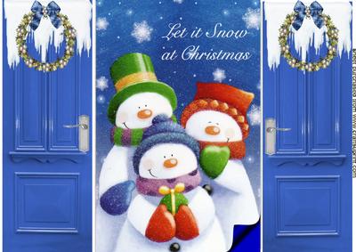 3 Happy Snowmen, Gatefold