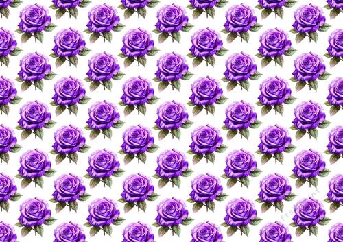 Pretty Watercolour Purple Roses Backing Paper (SMALL)