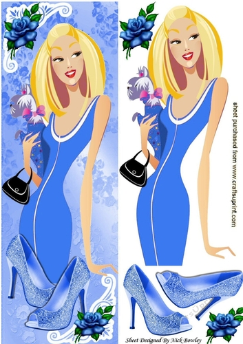 Fashion Lady In Blue Tall DL