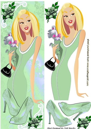 Fashion Lady In Green Tall DL