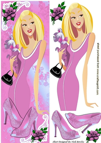 Fashion Lady In Pink Tall DL