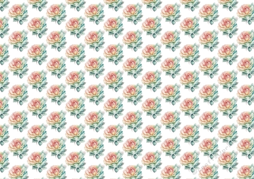 Pretty Pastel Rose Backing Paper A4 (SMALL)