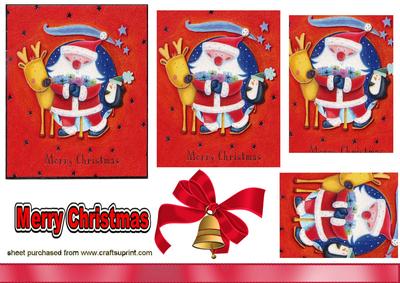 Cute Santa with Reindeer, Pyramids