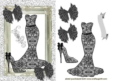 Beautiful Dress in Black/white Jewels