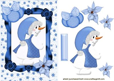 Mrs Snowlady with Carrot Nose