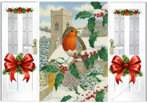 Lovely Christmas Robins Gate Fold (TWO)