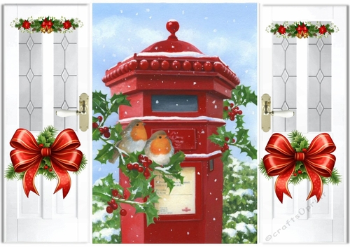 Lovely Christmas Robins Gate Fold (FOUR)