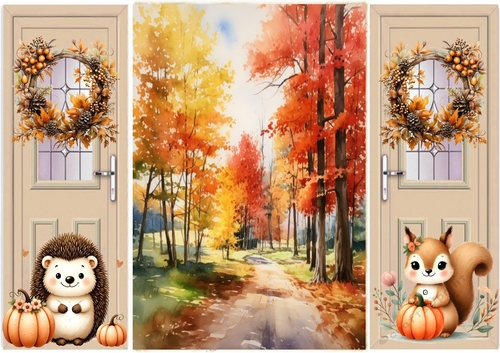 Walk In The Autumn With  Animals Gate Fold (ONE)