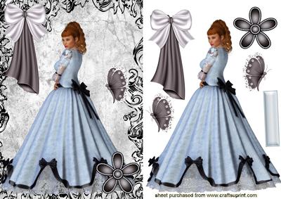 Victorian Lady in Pretty Gown