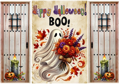 Halloween Cute Ghost Gothic Gatefold (FOUR)