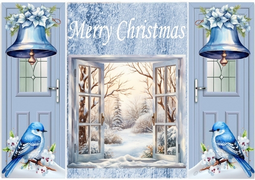 Window With Snow Scene Gatefold  (TWO)