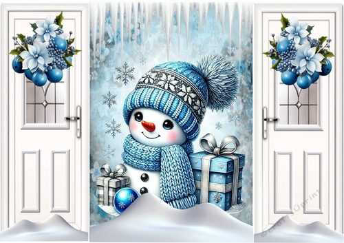 Cute Snowman With Gift Gatefold (ONE)
