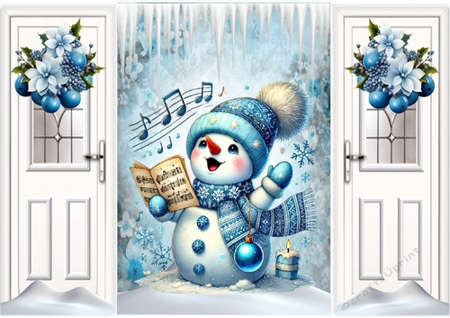Cute Snowman Singing Gatefold (FOUR)