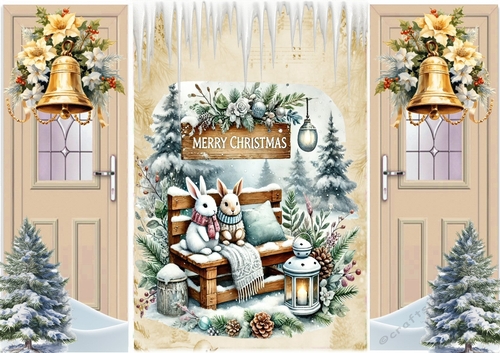 Pretty Vintage Rustic Christmas Gatefold (ONE)