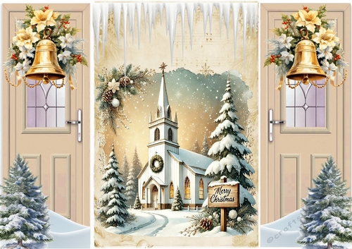 Pretty Vintage Rustic Christmas Gatefold (TWO)
