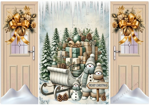 Pretty Vintage Rustic Christmas Gatefold (FOUR)