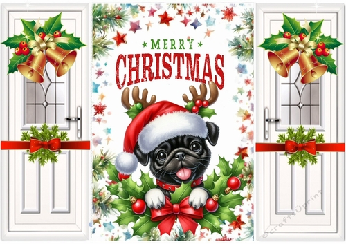 Cute Puppy With Holly Gatefold (THREE)
