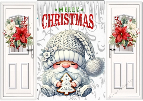 Cheeky Silver Gnome With Icicles Gatefold (TWO)
