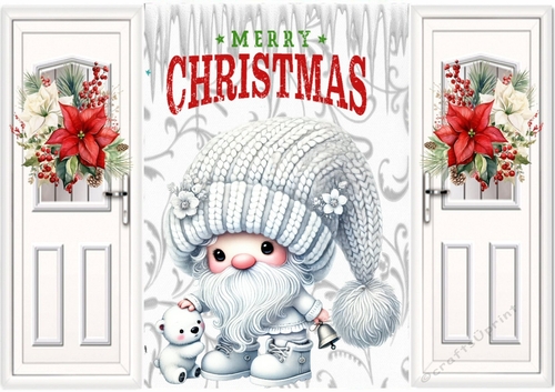 Cheeky Silver Gnome With Icicles Gatefold (THREE)