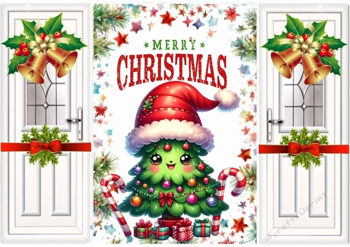 Funny Face Christmas Tree Folded Gatefold (TWO)
