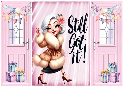 Pink A5 Gatefold Lady Still Got It 