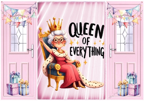 Pink A5 Gatefold Lady Queen Of Everything 