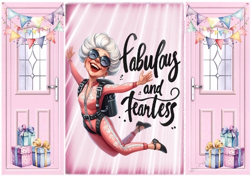 Pink A5 Gatefold Lady Fab And Fearless 