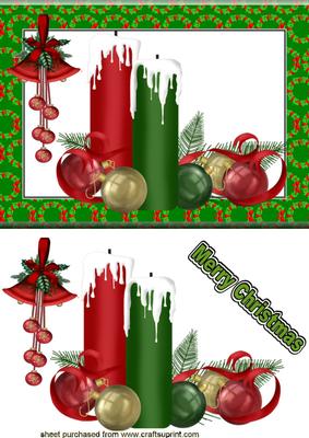 Christmas Coloured Candles