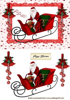 Santa in His Sleigh