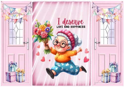 Pink Gatefold With Gran With Funny Quote  (THREE)