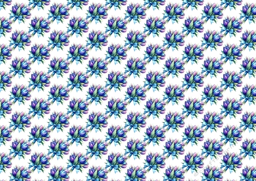 Pretty Rainbow Purple Tulips Backing Paper (SMALL)