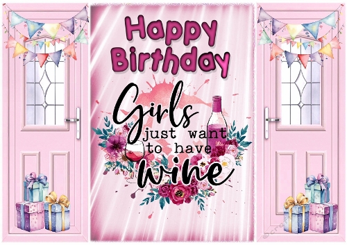 cup1374849_415 - Lovely Gatefold In Pink With Birthday Celebrating 