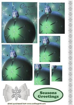 Christmas Green Baubles, Pyramids