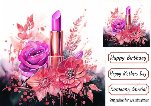 Lovely Ladies Cosmetics 8x8 (TWO)