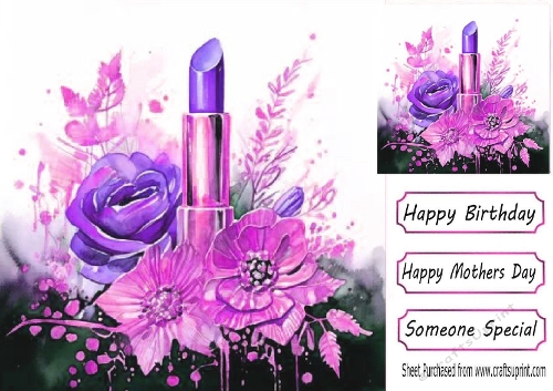 Lovely Ladies Cosmetics 8x8 (THREE)