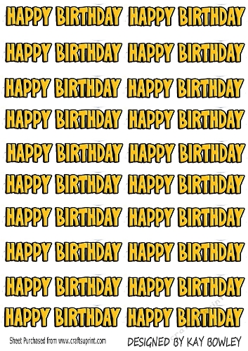 Happy Birthday Gold