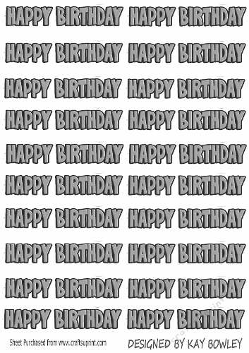 Happy Birthday Silver