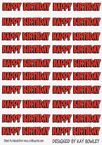 Happy Birthday Red