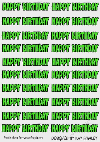 Happy Birthday Green