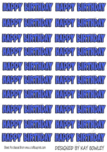 Happy Birthday Blue