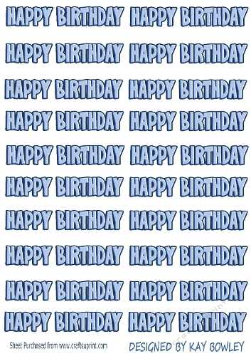 Happy Birthday Pale Blue