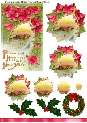 Pretty Christmas Scene, Star Pyramids
