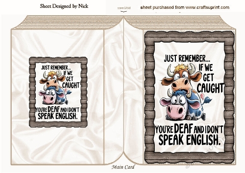Funny A5 Folded Book Wood Effect With Humour Caption (BOOK ONE))