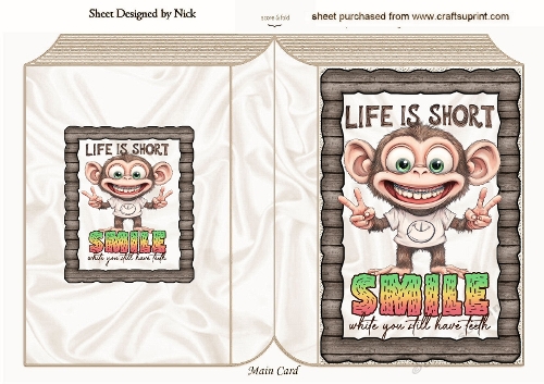Funny A5 Folded Book Wood Effect With Humour Caption (BOOK FOUR)