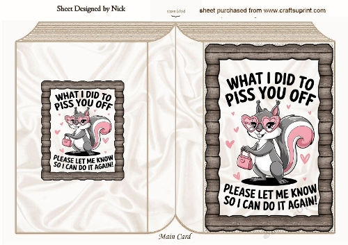 Funny A5 Folded Book Wood Effect With Humour Caption (BOOK FIVE)