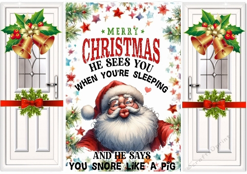 Santa With Funny Humour Gatefold For Christmas (THREE)