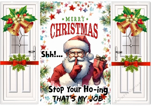 Santa With Funny Humour Gatefold For Christmas (SEVEN)