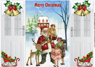 Lovely Santa with the Children, Gatefold