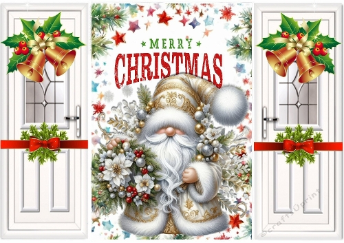 Lovely Gold Christmas Santa Gatefold  (TWO)
